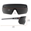 Skullerz By Ergodyne AFAS Safety Glasses, Matte Black Frame, Smoke Lens AEGIR-AFAS